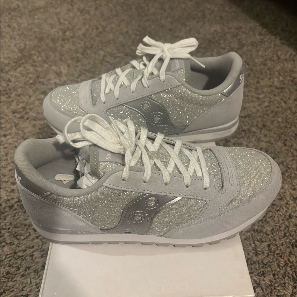 Saucony Women's Sparkle Sneakers - Silver and Gray